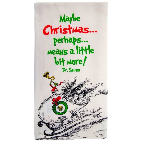 Hobby Lobby Other - Meaning Of Christmas Grinch Kitchen Towel